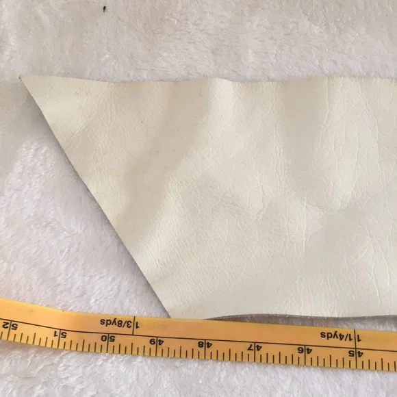 Comme des Garcons Cream Belt with Silver Ring